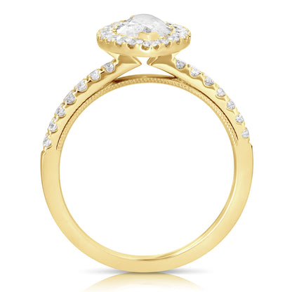 1 Ct Marquise Complete Engagement Ring