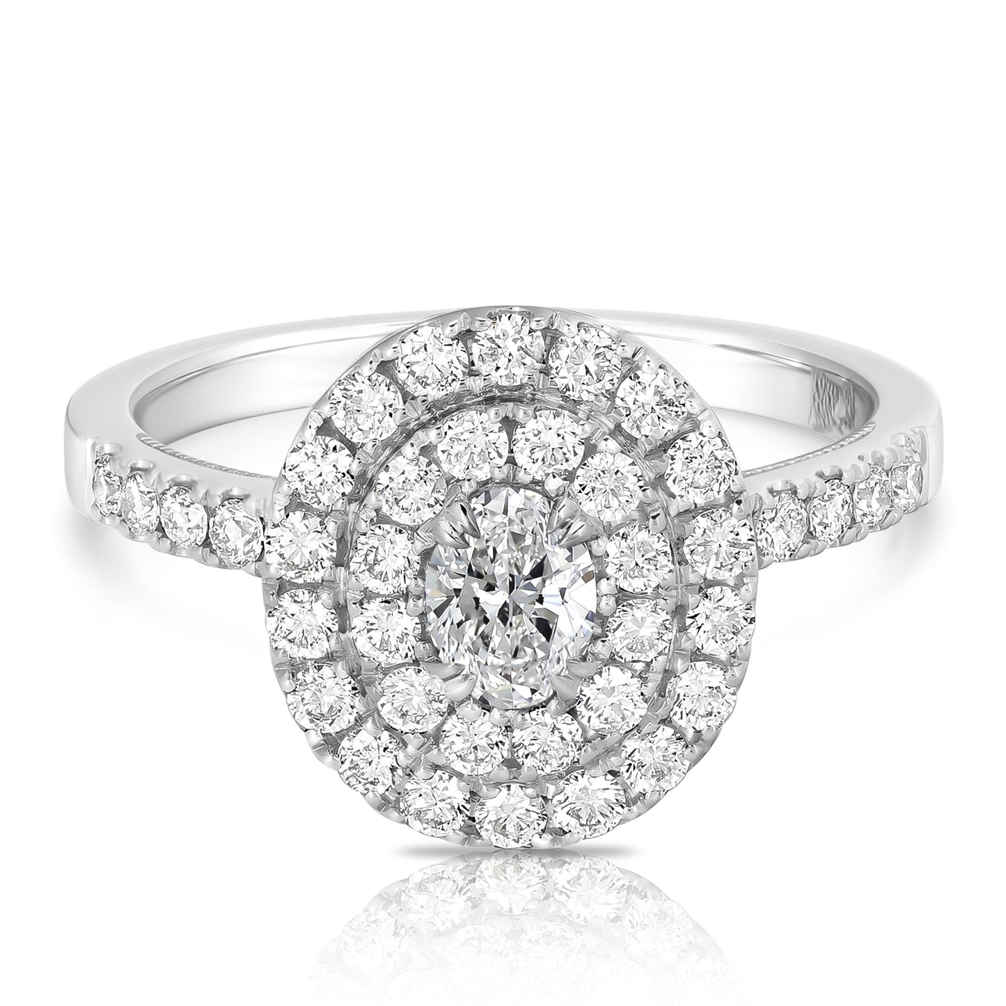 Double Halo+Prong Br + Ov Ctr (.30Ct Ov Ctr)