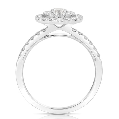 Double Halo+Prong Br + Ov Ctr (.30Ct Ov Ctr)