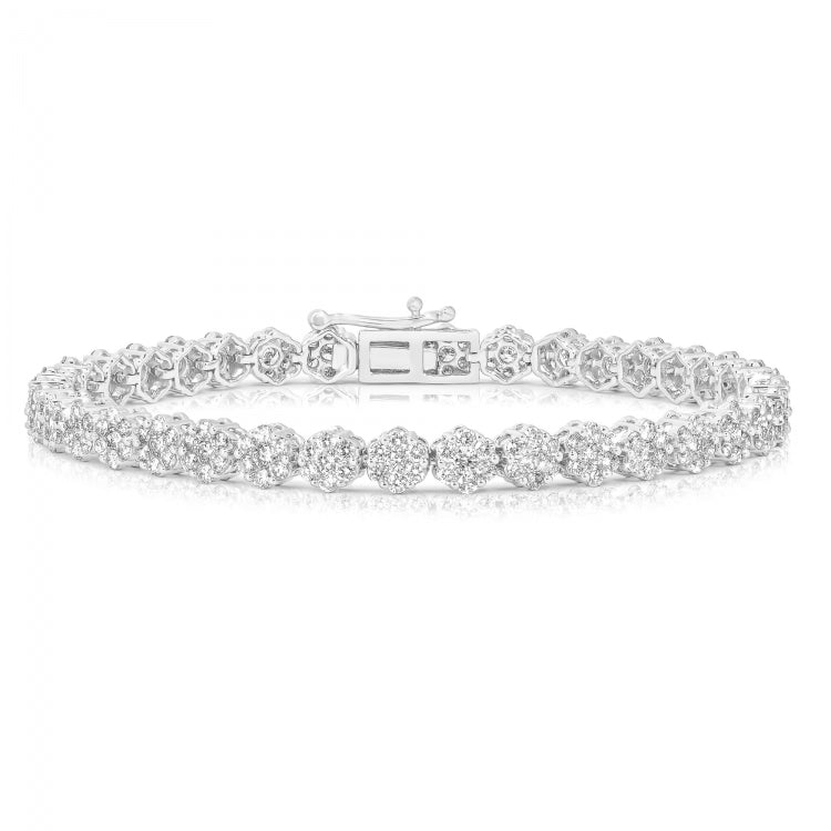 FLOWER CLUSTER MEDIUM TENNIS BRACELET